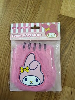 My Melody Pink Furry Spiral Notebook